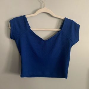 Arden B. Blue Crop Top